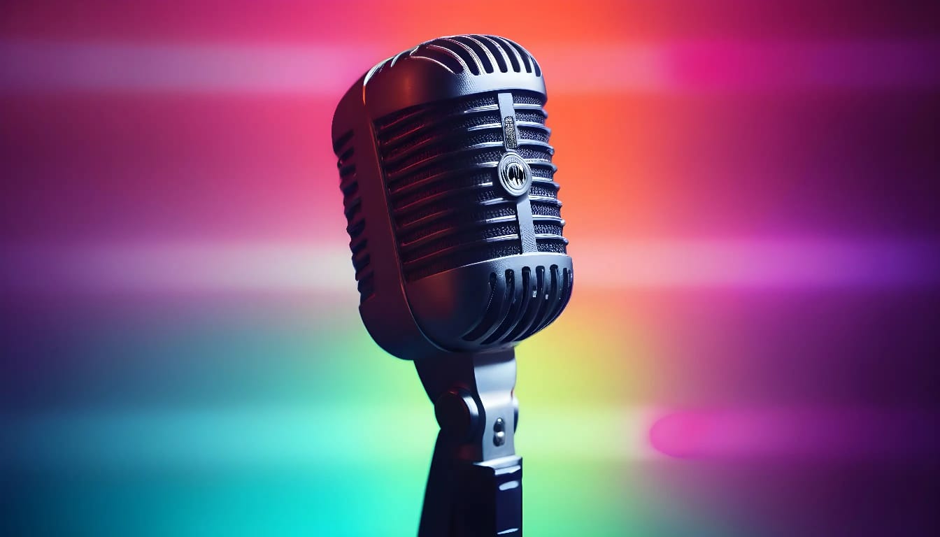 Foto do estúdio de podcast - Visão 1